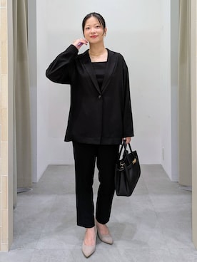 「アイテム（その他アウター）」を使った、suzuyuuさん（レディース・159cm・40代）の秋コーディネート