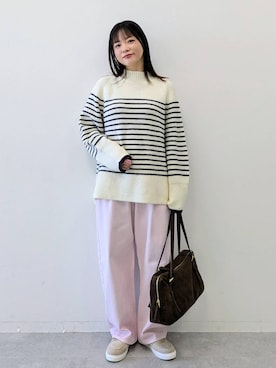 「アイテム（ローファー）」を使った、suzuyuuさん（レディース・159cm・40代）の冬コーディネート