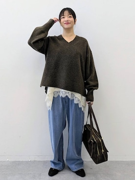 「Elura（エルーラ）のアイテム」を使った、suzuyuuさん（レディース・159cm）の冬コーディネート