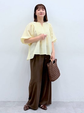 「Elura（エルーラ）のアイテム」を使った、suzuyuuさん（レディース・159cm）の春コーディネート