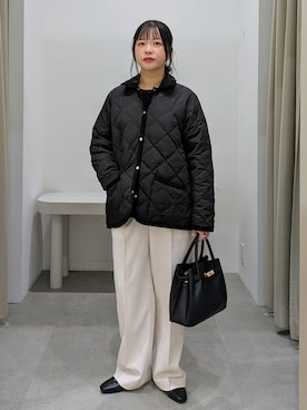 「アイテム（ダウンジャケット/コート）」を使った、suzuyuuさん（レディース・159cm・40代）の秋コーディネート