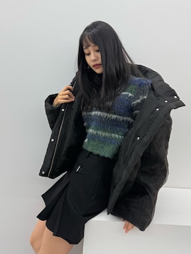 「MURUA（ムルーア）のアイテム（ブルゾン）」を使った、ELENさん（レディース・166cm）の秋コーディネート