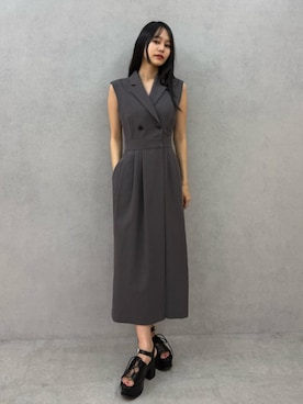 「MURUA（ムルーア）のアイテム」を使った、ELENさん（レディース・166cm）の春コーディネート