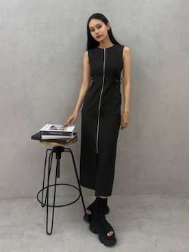 「MURUA（ムルーア）のアイテム（ワンピース/ドレス）」を使った、ELENさん（レディース・166cm）の夏コーディネート