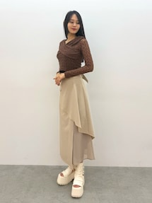 レイヤードハイウエストスカート｜ムルーア（MURUA）公式通販｜RUNWAY
