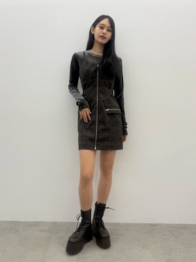 「MURUA（ムルーア）のアイテム（ワンピース/ドレス）」を使った、ELENさん（レディース・166cm）の秋コーディネート