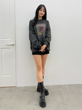 「MURUA（ムルーア）のアイテム」を使った、ELENさん（レディース・166cm）の秋コーディネート