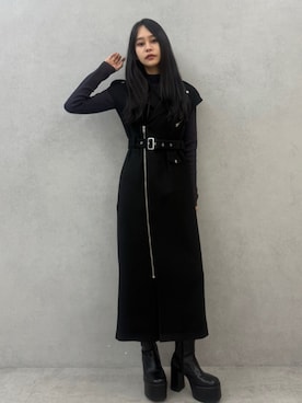 「MURUA（ムルーア）のアイテム（ワンピース/ドレス）」を使った、ELENさん（レディース・166cm）の秋コーディネート
