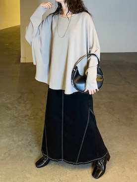 HUG.Uさん（レディース・158cm）の秋コーディネート