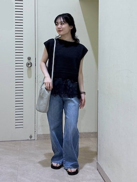 「Beau're（ヴュレ）のアイテム」を使った、りりなさん（レディース・153cm）の夏コーディネート