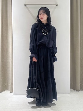 「アイテム（ピーコート）」を使った、りりなさん（レディース・153cm・20代）の秋コーディネート