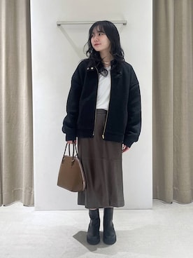 「アイテム（チョーカー）」を使った、りりなさん（レディース・153cm・20代）の秋コーディネート