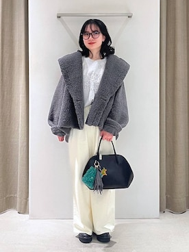 「アイテム（キーホルダー）」を使った、りりなさん（レディース・153cm・20代）の秋コーディネート