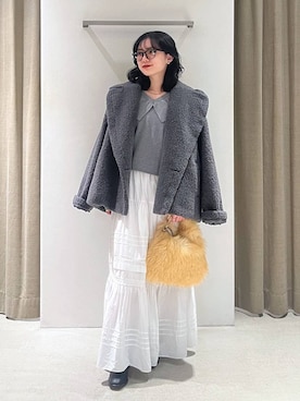「LE VERNIS（ル・ベルニ）のアイテム」を使った、りりなさん（レディース・153cm）の冬コーディネート