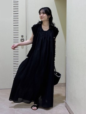 「PLAKTON（プラクトン）のアイテム」を使った、りりなさん（レディース・153cm）の夏コーディネート