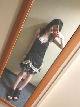 「NULL（ヌル）のアイテム（その他）」を使った、シアンドロイドさん（レディース・154cm）の夏コーディネート