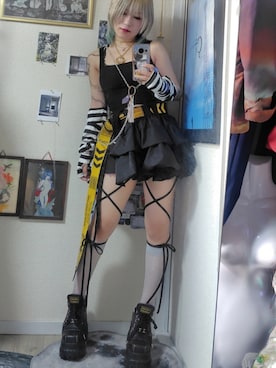 「アイテム（ネックレス）」を使った、シアンドロイドさん（レディース・155cm）の秋コーディネート