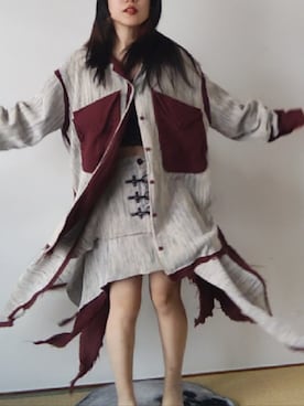 「M.Y.O.B（エム.ワイ.オー.ビー）のアイテム（トップス）」を使った、シアンドロイドさん（レディース・154cm）の秋コーディネート