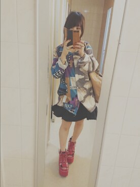 「NULL（ヌル）のアイテム（その他）」を使った、シアンドロイドさん（レディース・154cm）の春コーディネート