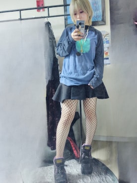 「網タイツ」｜シアンドロイドさん（レディース・155cm）の春コーディネート