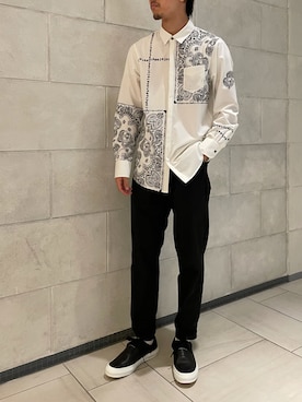 「SPECTUSSHOECO.（スペクタスシューコー）のアイテム」を使った、tさん（メンズ・176cm）の夏コーディネート