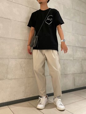 「LIWLE（リウル）のアイテム」を使った、tさん（メンズ・176cm）の夏コーディネート