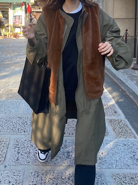 「ナイキスニーカー」｜「アイテム（その他アウター）」を使った、ayumiさん（レディース・160cm）の秋コーディネート