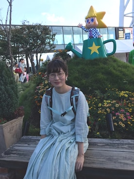 「chambre de charme（シャンブルドゥシャーム）のアイテム（ワンピース）」を使った、ささん（レディース・156cm）の冬コーディネート