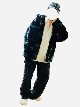 「amijed（アミジェダ）のアイテム」を使った、立夏さん（レディース・152cm）の冬コーディネート