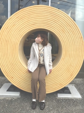 「AEON STYLE（イオンスタイル）のアイテム（シューズ）」を使った、saraさん（レディース・153cm）の春コーディネート