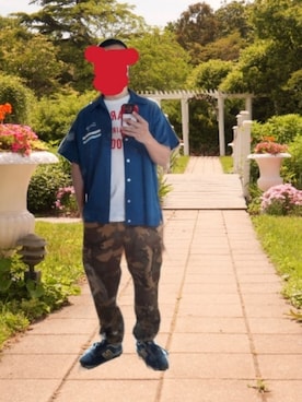 「URBAN RESEARCH（アーバンリサーチ）のアイテム（カーゴパンツ）」を使った、urotasadamakさん（メンズ・168cm）の夏コーディネート