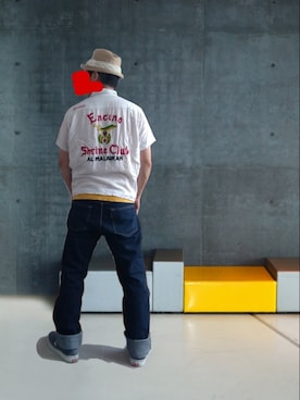 「刺繍シャツ」｜「アイテム（スリッポン）」を使った、urotasadamakさん（メンズ・168cm）の夏コーディネート