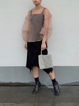 ワンピース ドレスを使った モード系 の人気ファッションコーディネート Wear