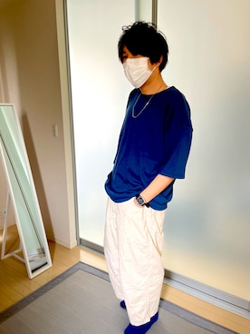 「UNIQLO（ユニクロ）の50色ソックス（消臭機能付き）（ソックス/靴下）」を使った、hail030406さん（メンズ・180cm）の夏コーディネート