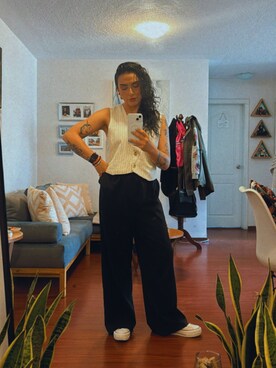 「stradivarius（ストラディバリウス）のアイテム」を使った、valeria37さん（レディース・158cm）の夏コーディネート