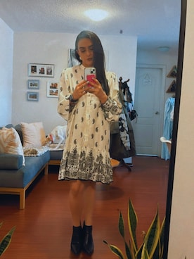 「H&M（エイチ・アンド・エム）のアイテム（ワンピース/ドレス）」を使った、valeria37さん（レディース・158cm）の夏コーディネート