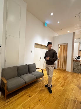 「アイテム（ニットキャップ/ビーニー）」を使った、hao516さん（メンズ・186cm・10代）の秋コーディネート