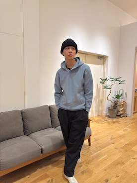 「アイテム（パーカー）」を使った、hao516さん（メンズ・186cm・10代）の秋コーディネート