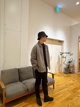 「DANTON（ダントン）のアイテム（ジャケット/アウター）」を使った、hao516さん（メンズ・186cm）の秋コーディネート
