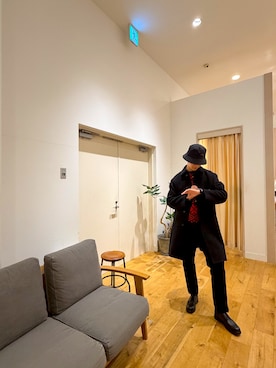 「アイテム（ローファー）」を使った、hao516さん（メンズ・186cm・10代）の冬コーディネート