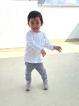 「アイテム（その他パンツ）」を使った、harukiさん（キッズ・90cm）の冬コーディネート