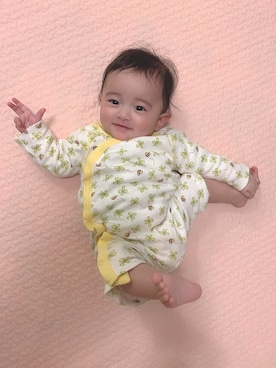 「combimini（コンビミニ）のアイテム」を使った、harukiさん（キッズ・60cm）の春コーディネート