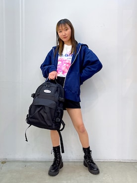 坂田 心さん（レディース・161cm）の冬コーディネート