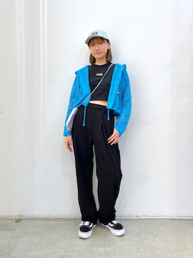 坂田 心さん（レディース・161cm）の夏コーディネート