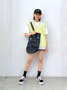 坂田 心さん（レディース・161cm）の夏コーディネート