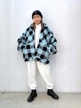 坂田 心さん（レディース・161cm）の冬コーディネート