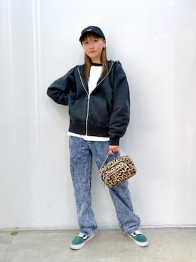 坂田 心さん（レディース・161cm）の冬コーディネート