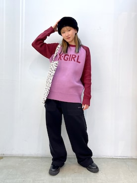 坂田 心さん（レディース・161cm）の冬コーディネート