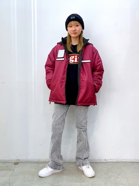 坂田 心さん（レディース・161cm）の冬コーディネート