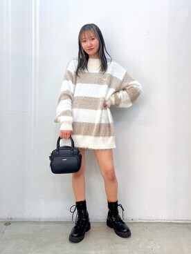 坂田 心さん(レディース・161cm)の冬コーディネート